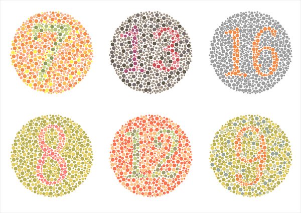 Akromatopsi-Şekil 4: Renk Körlüğü Belirleme Testi
